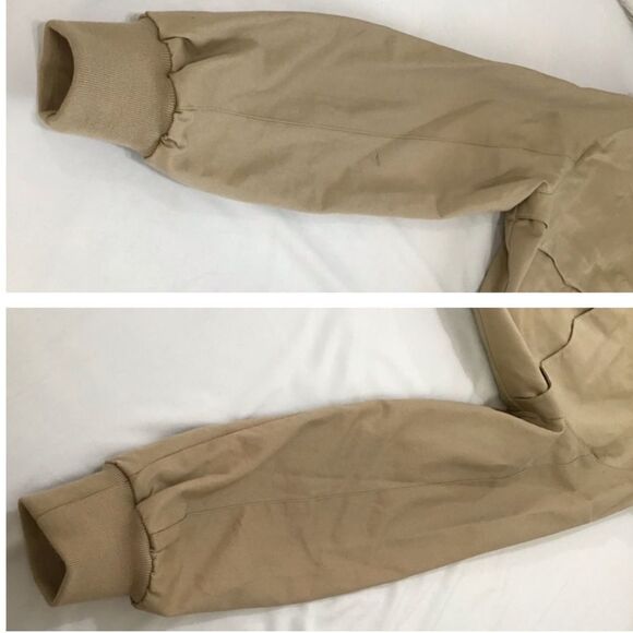 Parra Anxious Dog Jacket Tan Bomber Jackets Size Medium - Picture 12 of 16